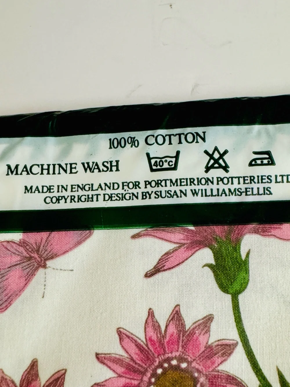 Vintage Deadstock Portmeirion Floral Napkins.Set of 6
